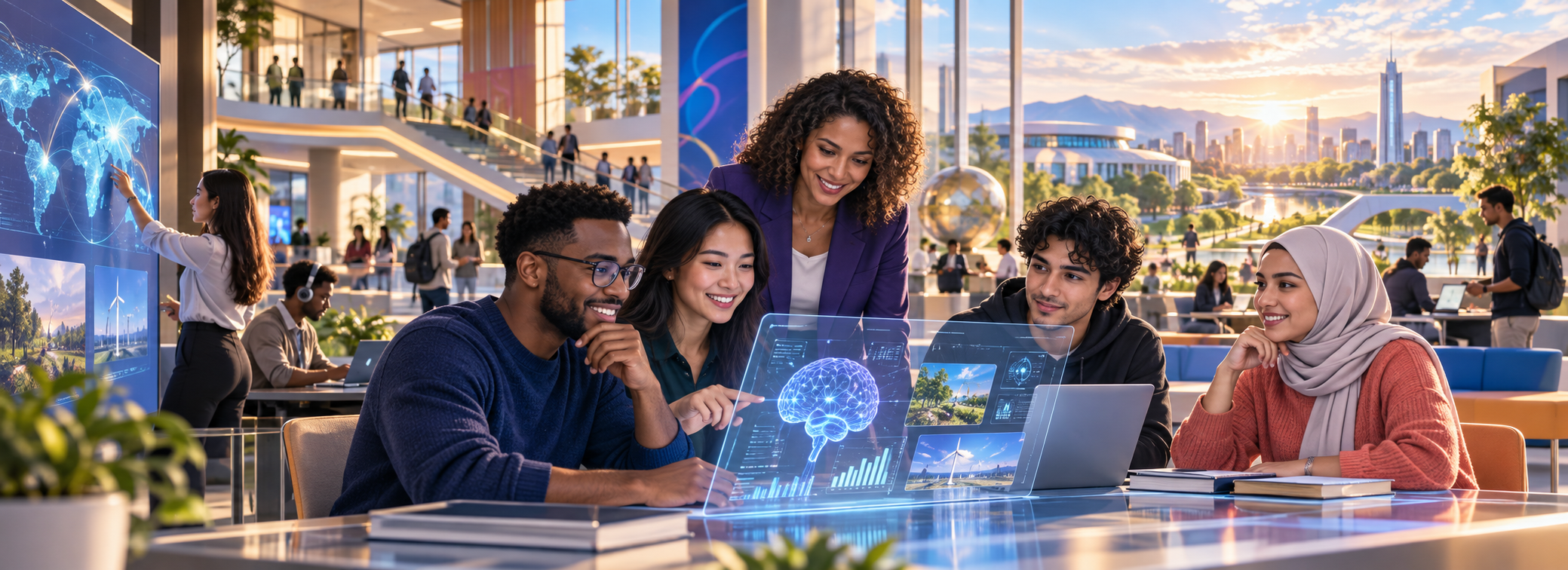 Diverse Skillset learners collaborating in a next-generation AI training institute